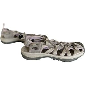 Keen Whisper Sandals Women's 9 Beige Purple Hiking Water Comfort